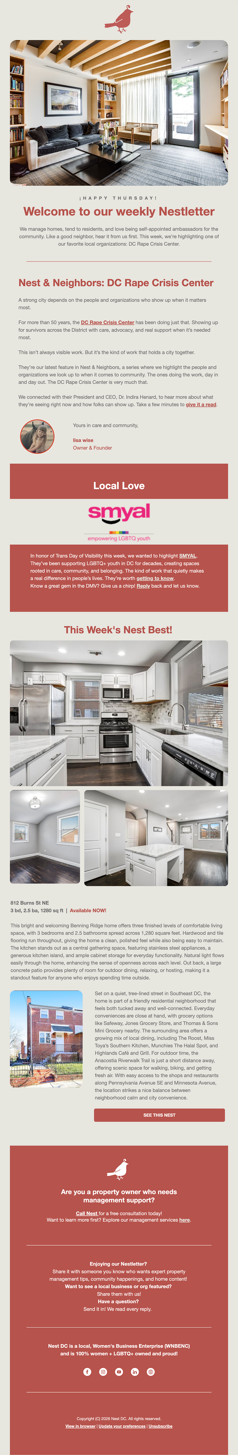 Nest & Neighbors: DC Rape Crisis Center