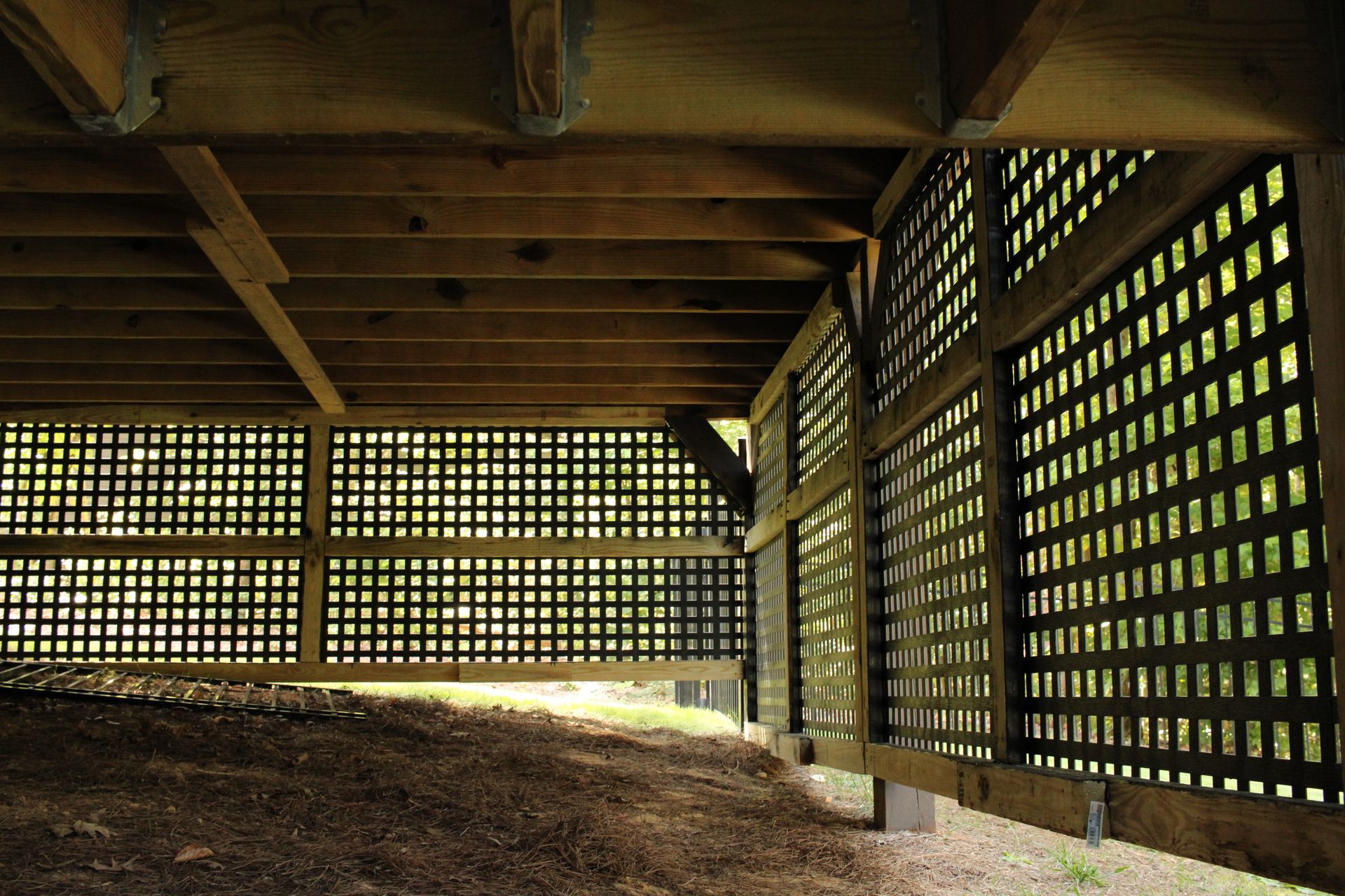 Deck Lattice Underneath Framing