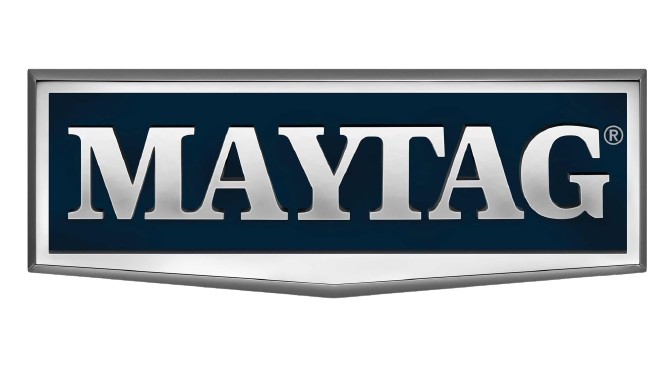 A maytag logo is shown on a white background.