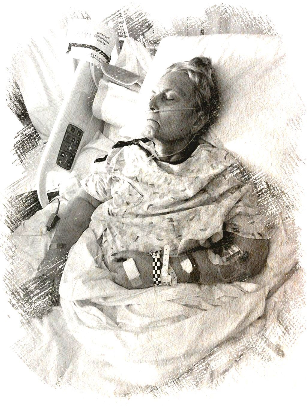 Rosita ingresada en la Clínica Domingo
