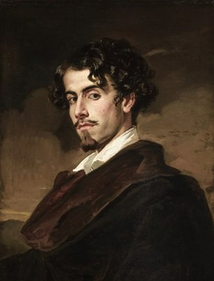 Gustavo Adolfo Bécquer pintado por su hermano Valeriano en 1862 