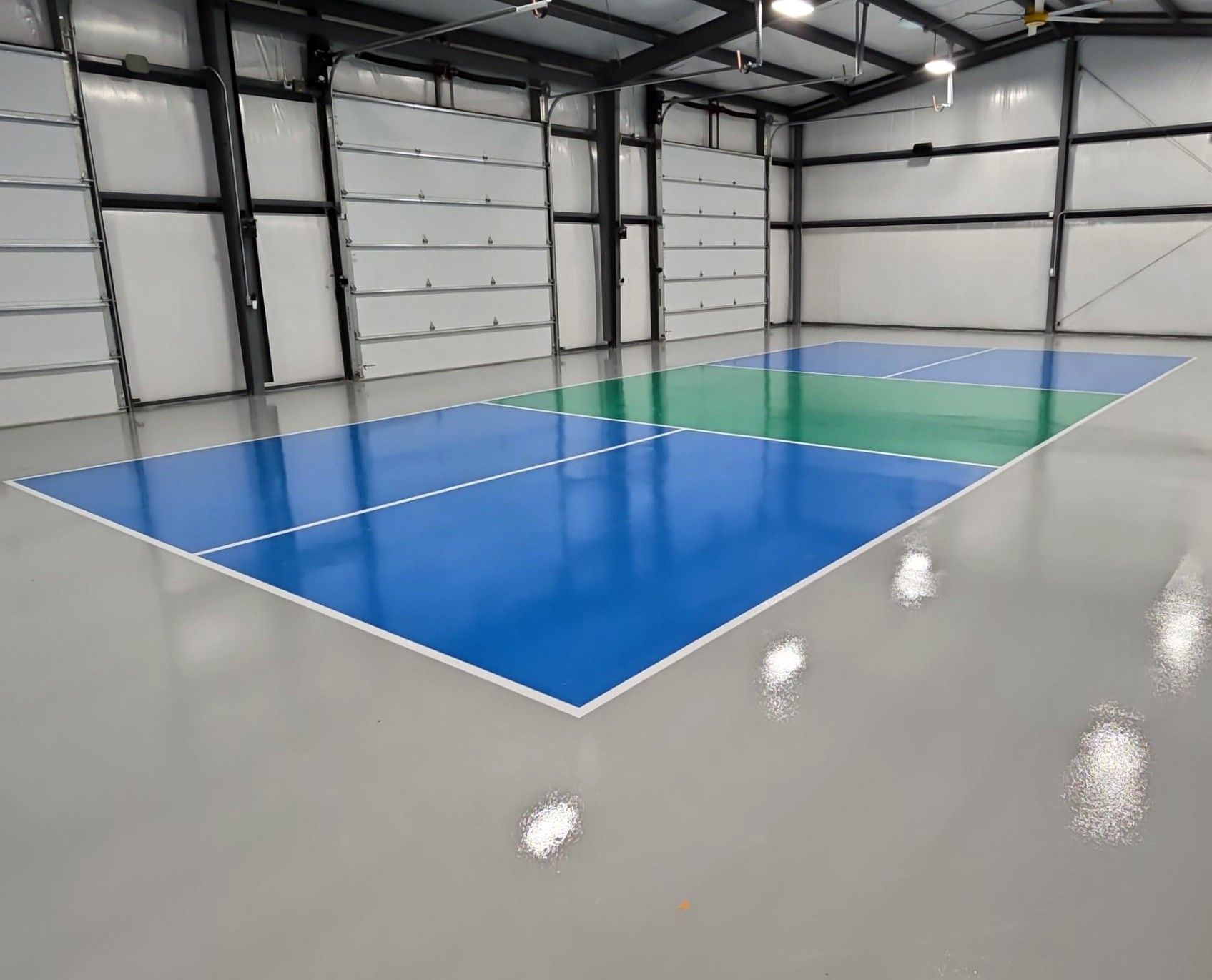 Custom epoxy floor and pickleball court