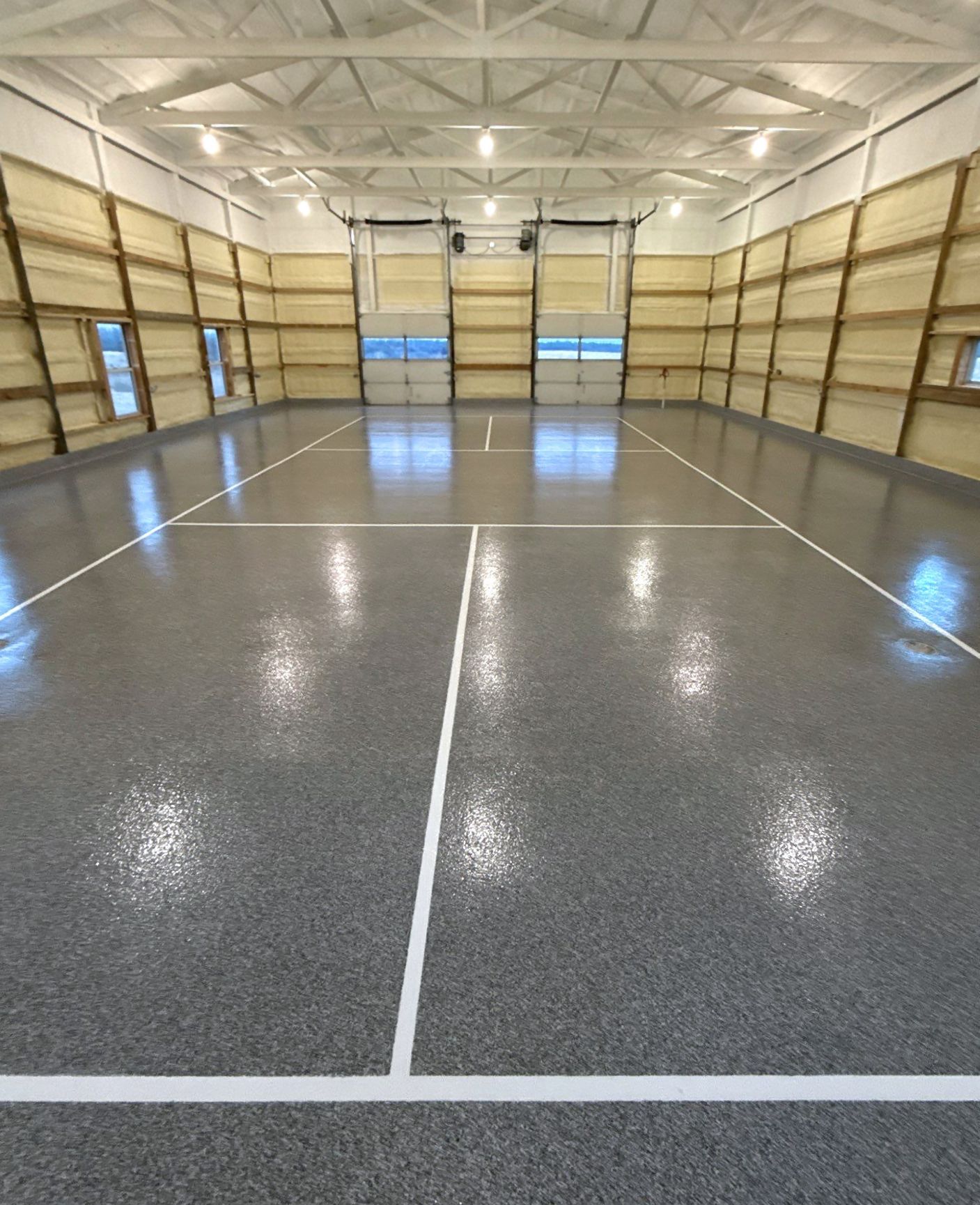 Custom epoxy floor and pickleball court