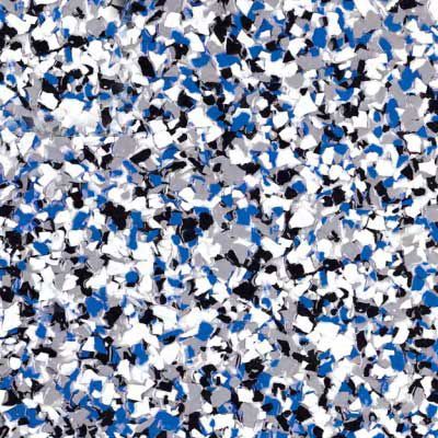 Full-flake epoxy floor color sample swatch