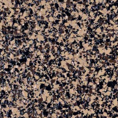 Full-flake epoxy floor color sample swatch