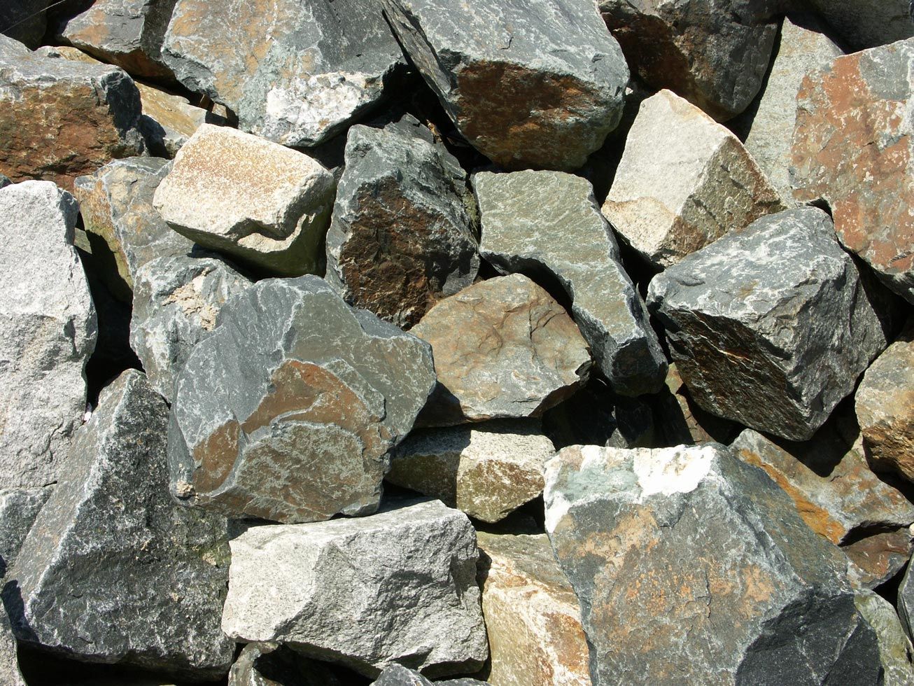 A pile of rocks sitting on top of each other