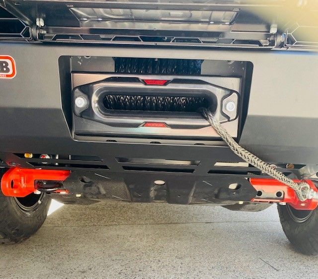 A Winch Is Attached To The Bumper Of A Truck — Tech Tune Automotive and 4x4 ARB In Innisfail, QLD