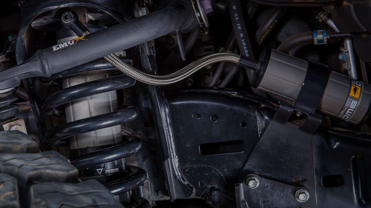 A Close Up Of A Suspension System On A Car — Tech Tune Automotive and 4x4 ARB In Innisfail, QLD