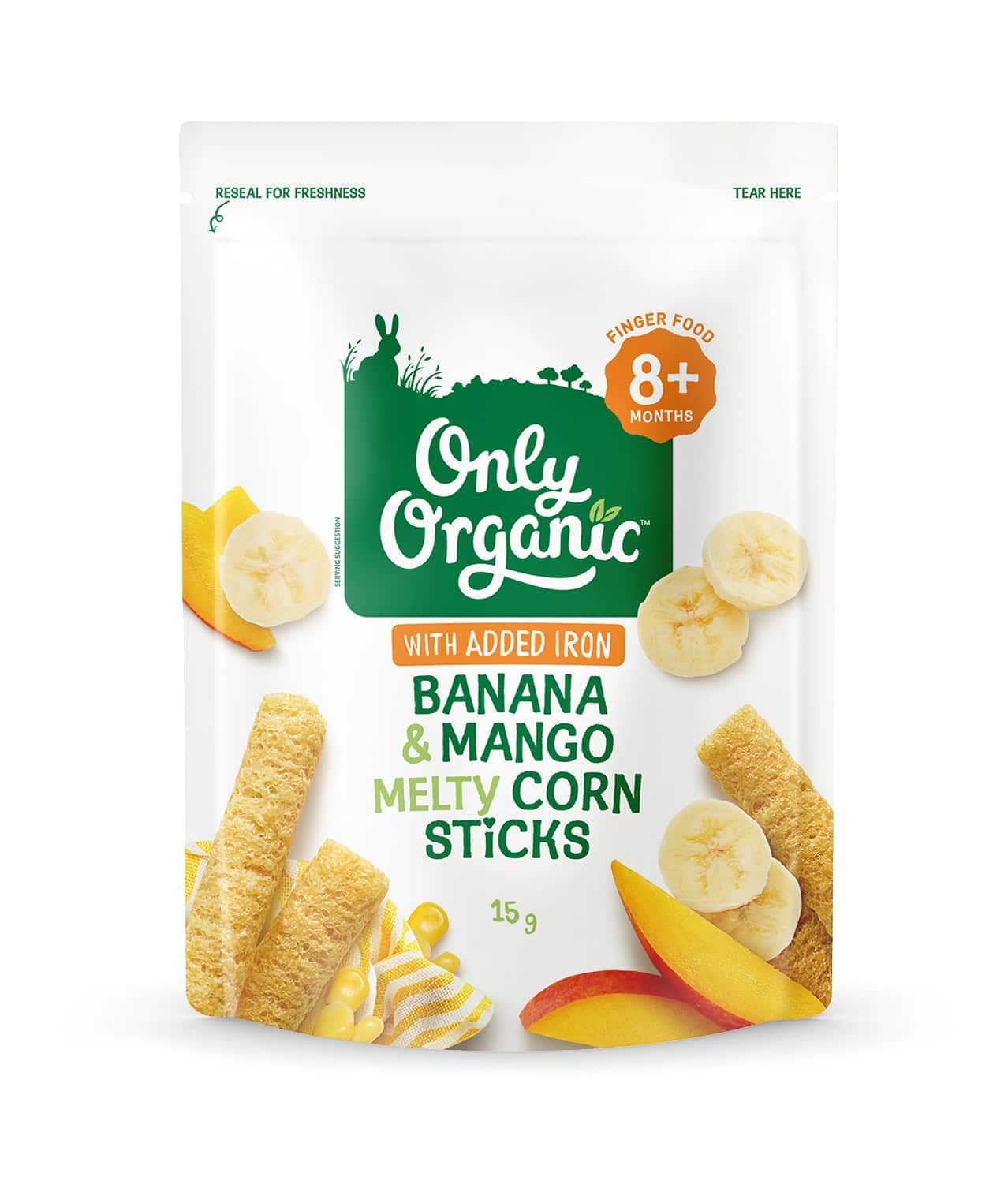 Banana and mango melty corn