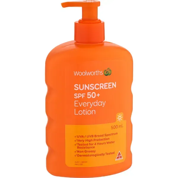 Woolworths sunscreen SPF 50+