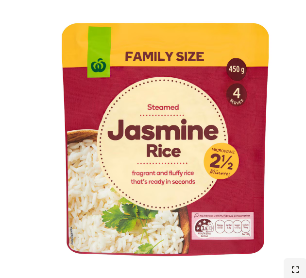 Steamed jasmine rice