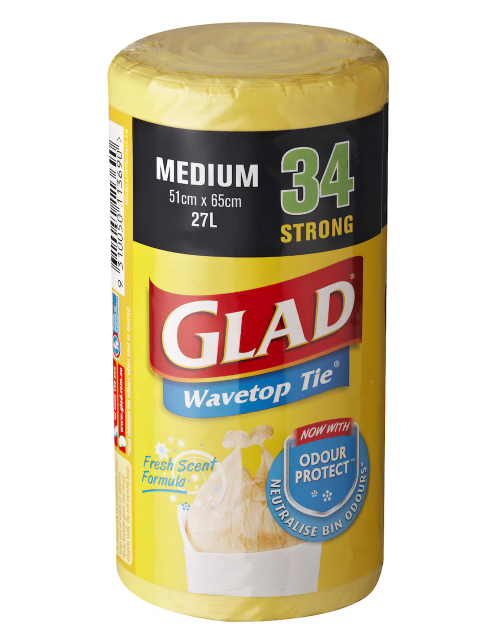 Glad wavetop tie bag