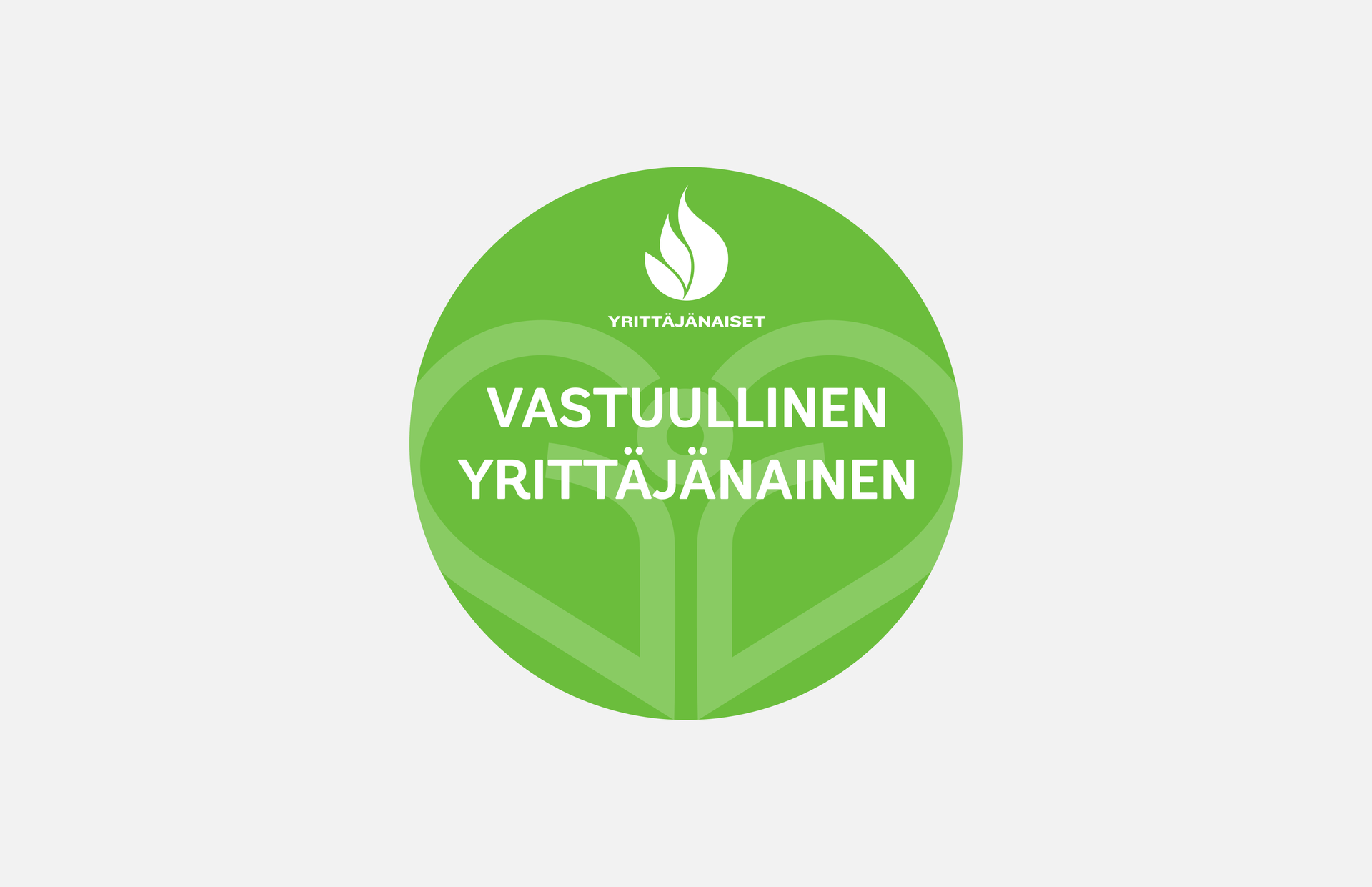 Vastuullinen yrittäjänainen tunnus I Aini Design Oy
