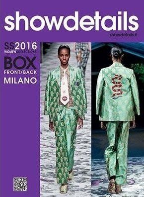 copertina con modella in primo piano