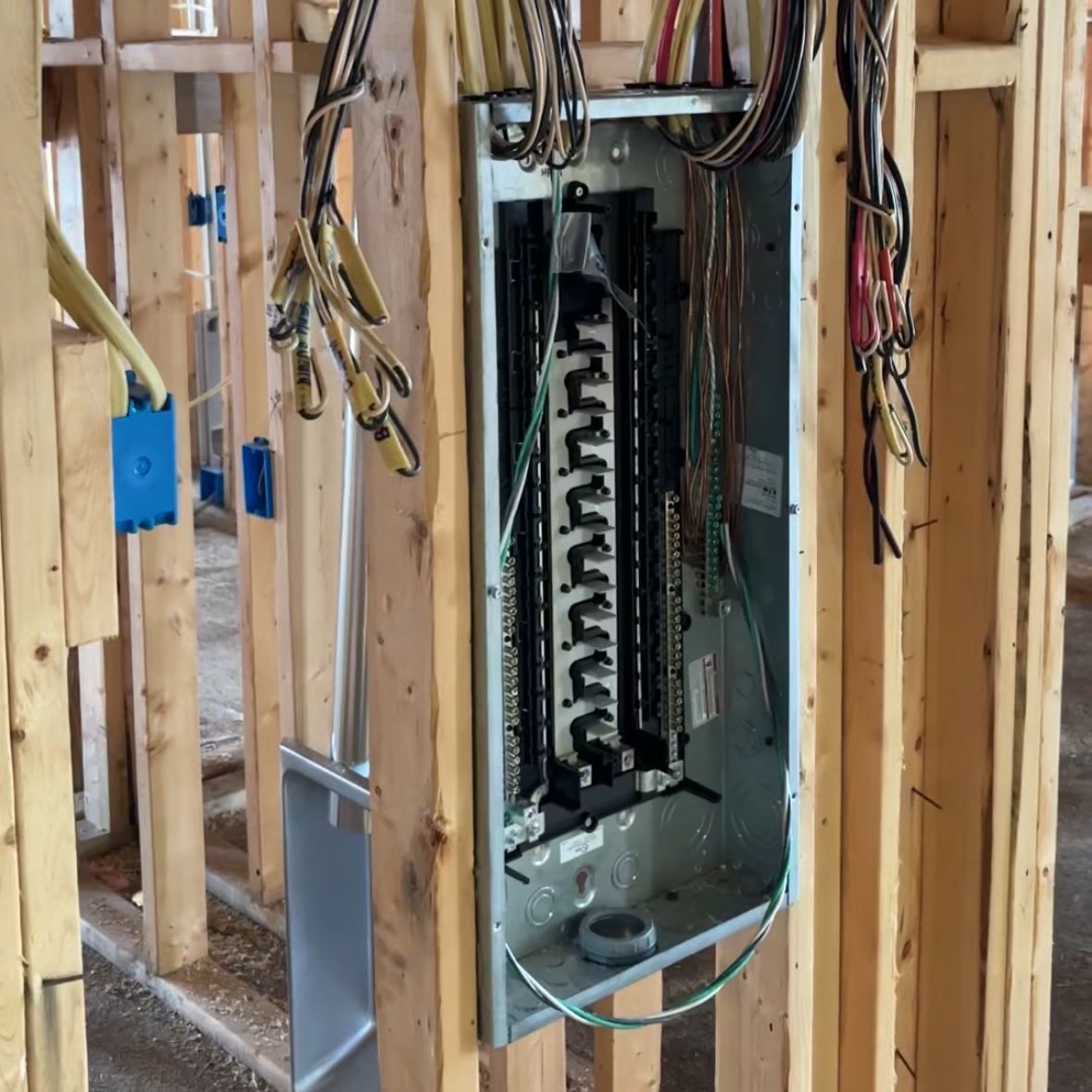 Electrical panel and rough-in wiring by Abel Electric in Old Town, Columbus GA