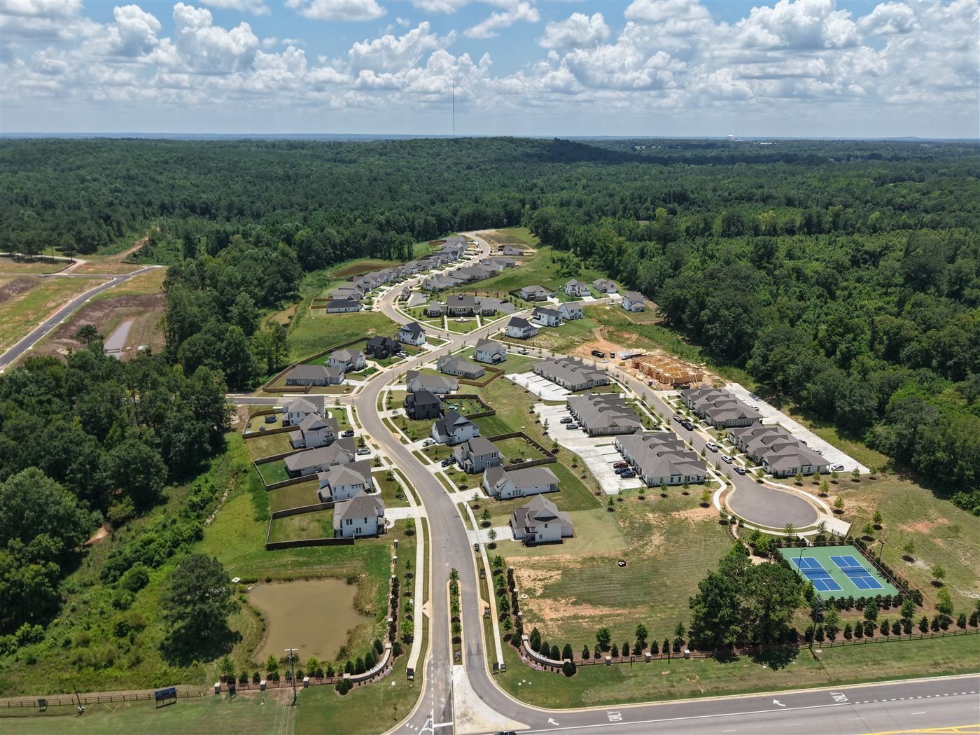 Homes in the Firefly neighborhood in Opelika AL, wired by Abel Electric