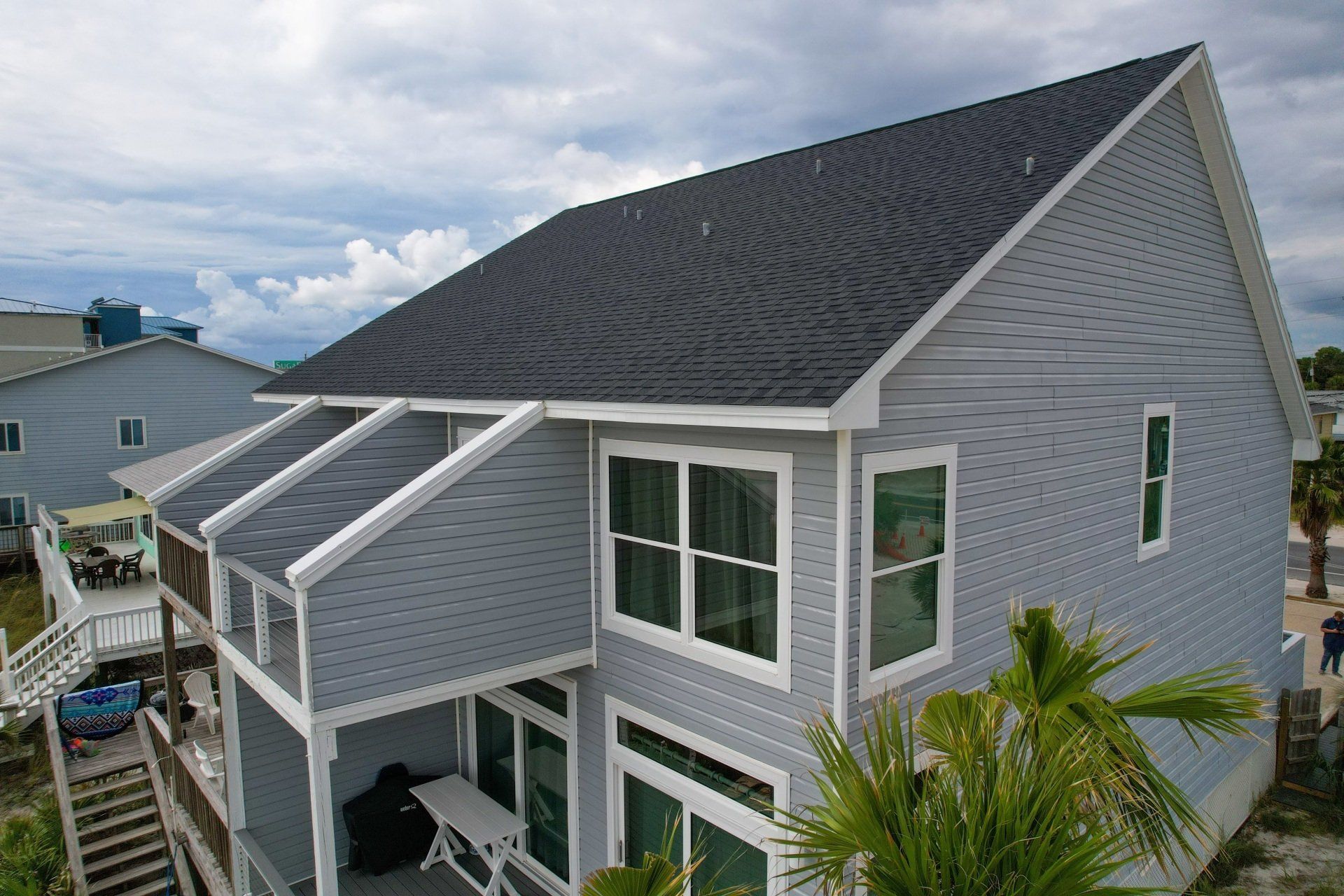 white siding