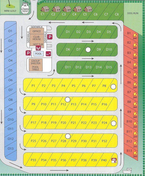 colored map of rv park