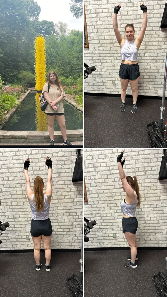 Arms in the air