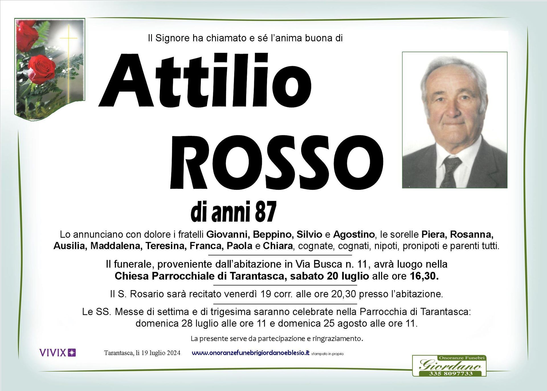 necrologio ROSSO attilio