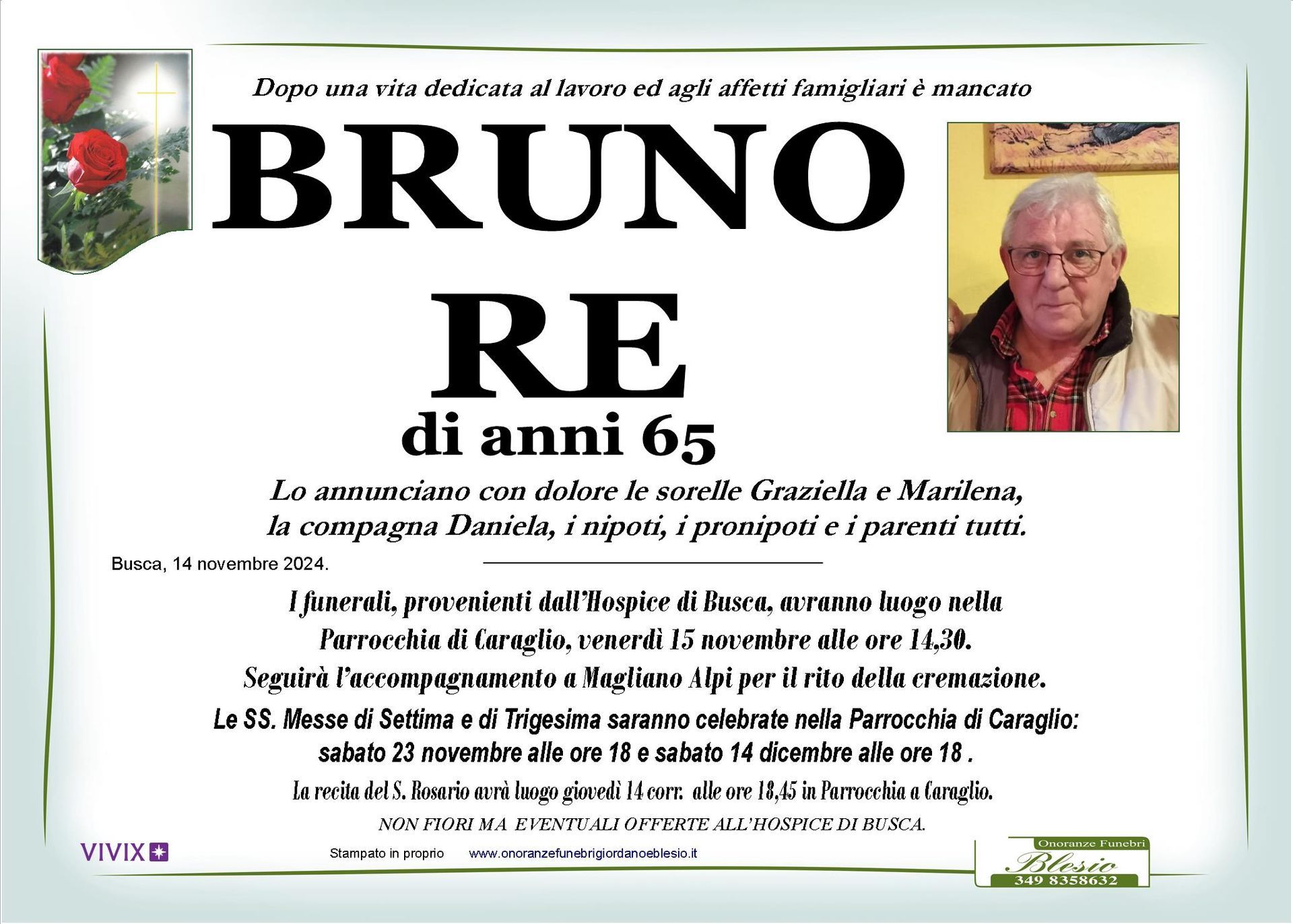 necrologio RE Bruno