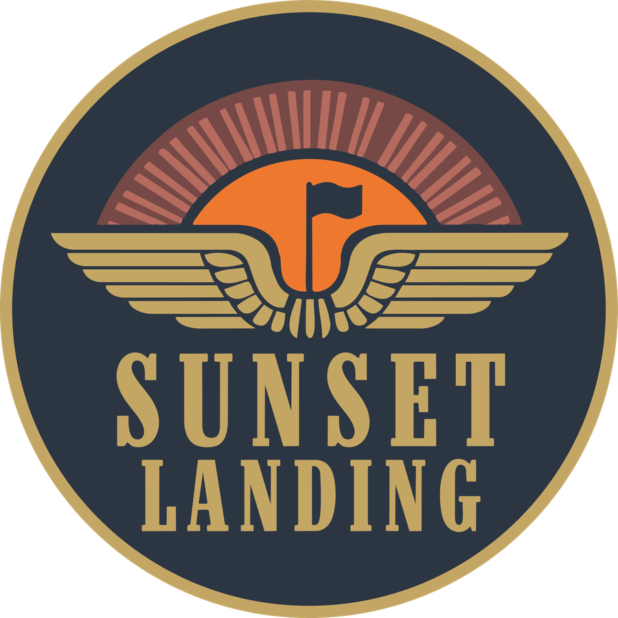 Sunset Landing badge logo