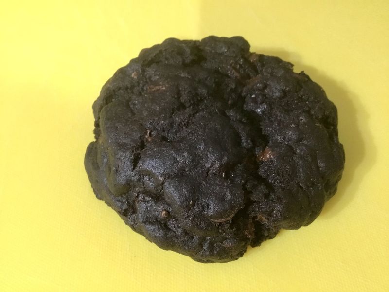 Vegan Rich Chocolate and Raspberry Cookies.