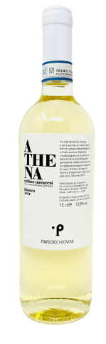Bottle of white wine from Piedmont Athena