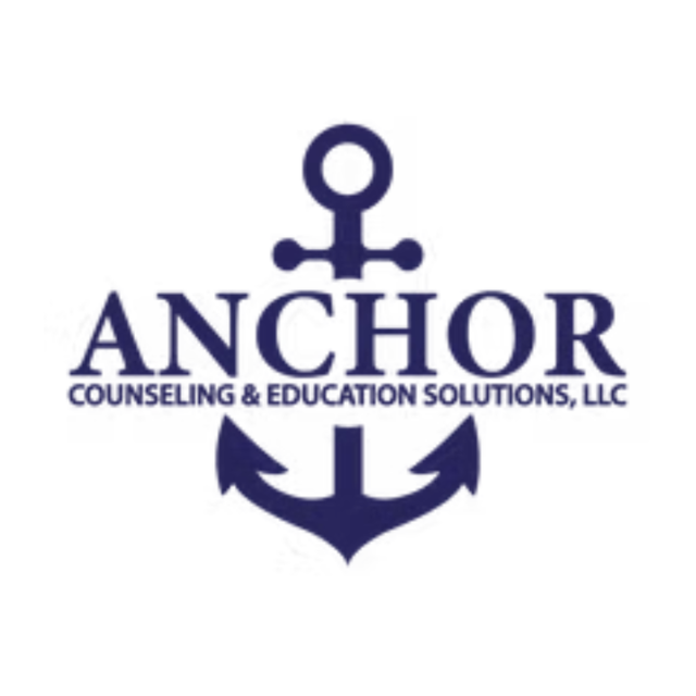 Anchor Counseling & Education Solutions, LLC logo with navy anchor icon and text