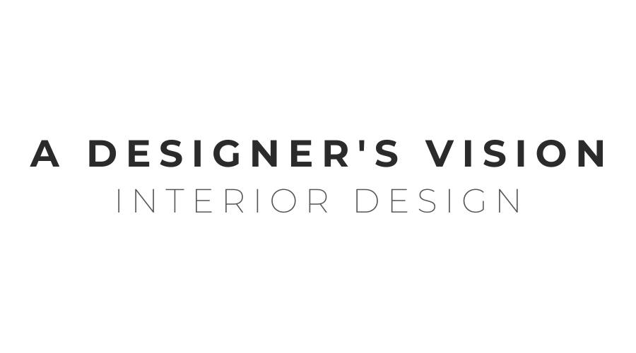 A designer 's vision interior design logo on a white background.