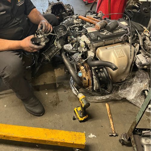 Engine repair shop