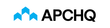 Logo avec trois icônes bleues en forme de flèche et le texte « APCHQ » en noir.