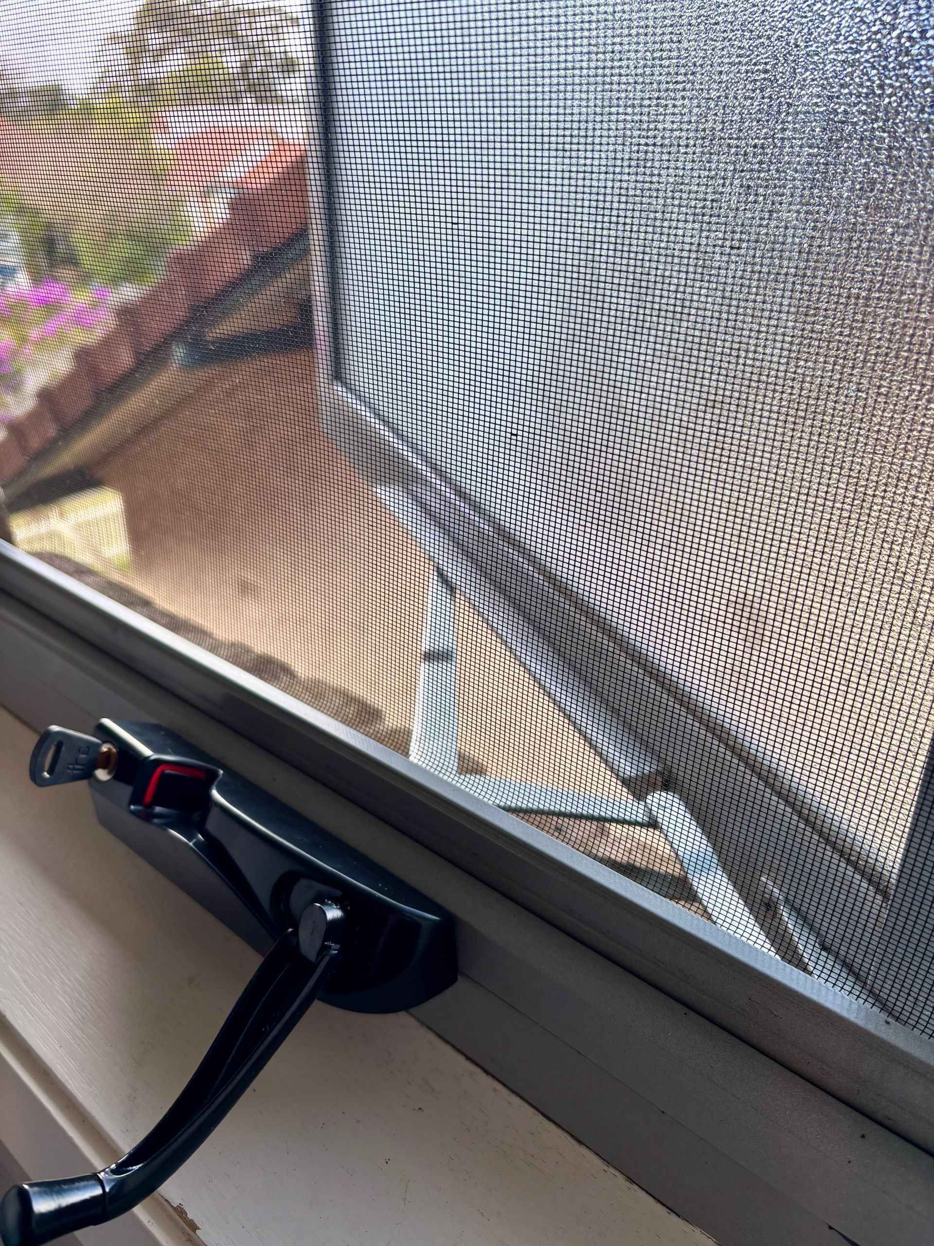Black Window With Open Screen — Fix-A-Door in Wyong, NSW