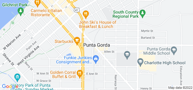 Map of business location