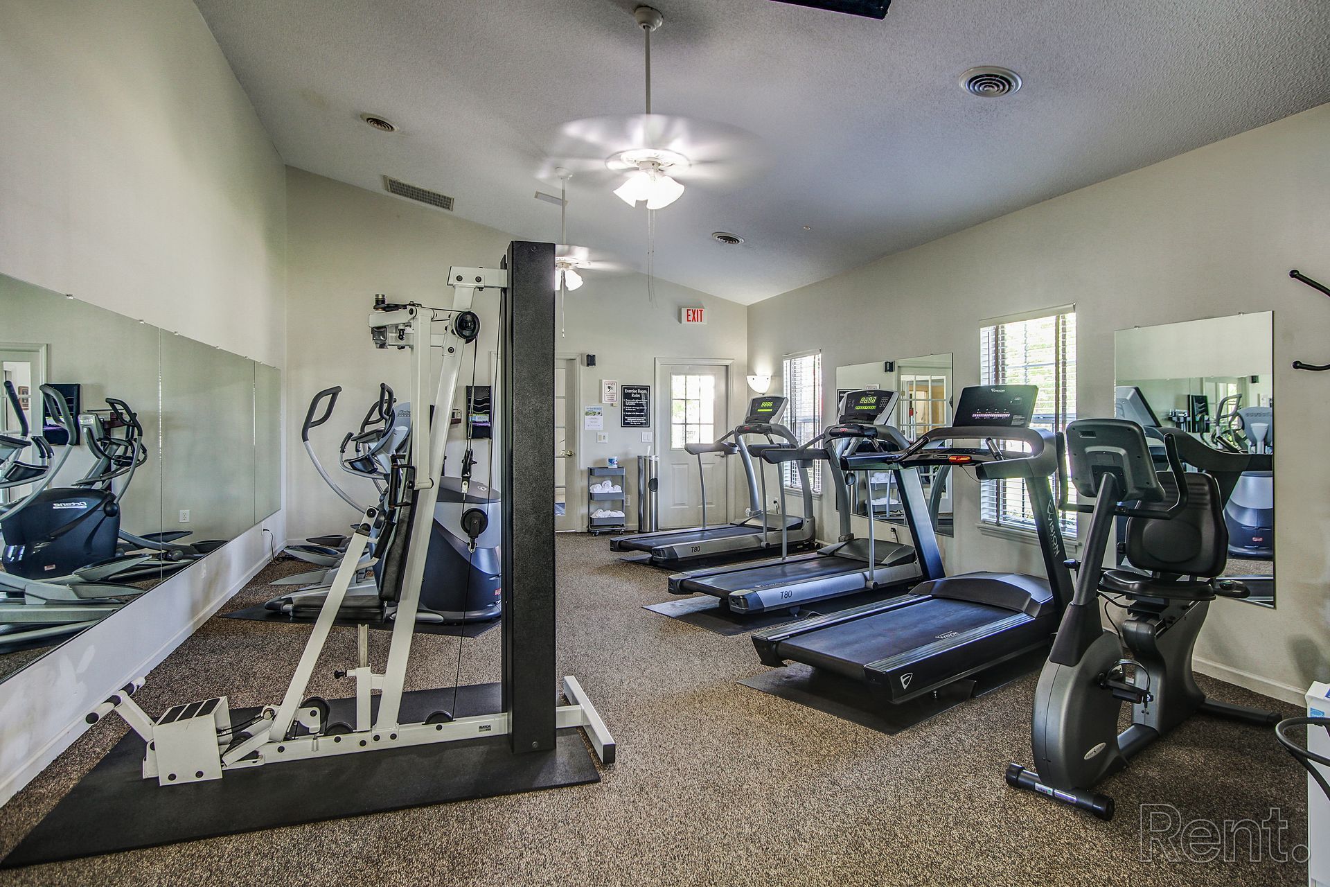 Meridian Park Clubhouse- Fitness Center- cardio area and one strength training machine
