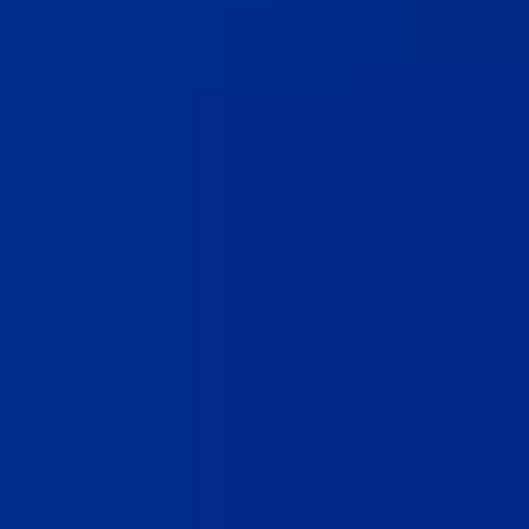 Solid, dark blue background.