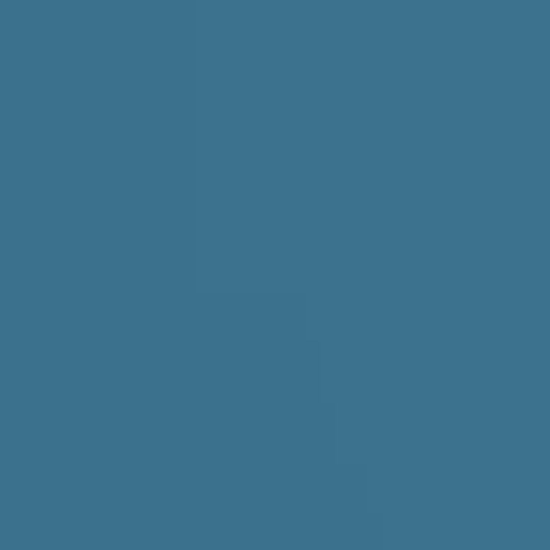 Solid blue-green background.