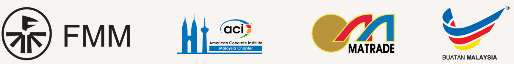 Logos: FMM, HI, Matrade, and a blue and yellow stylized emblem.