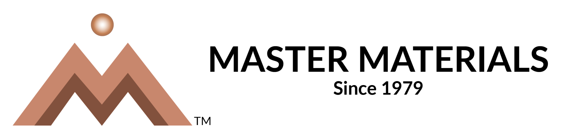 Logo for Master Materials, featuring a copper-colored 