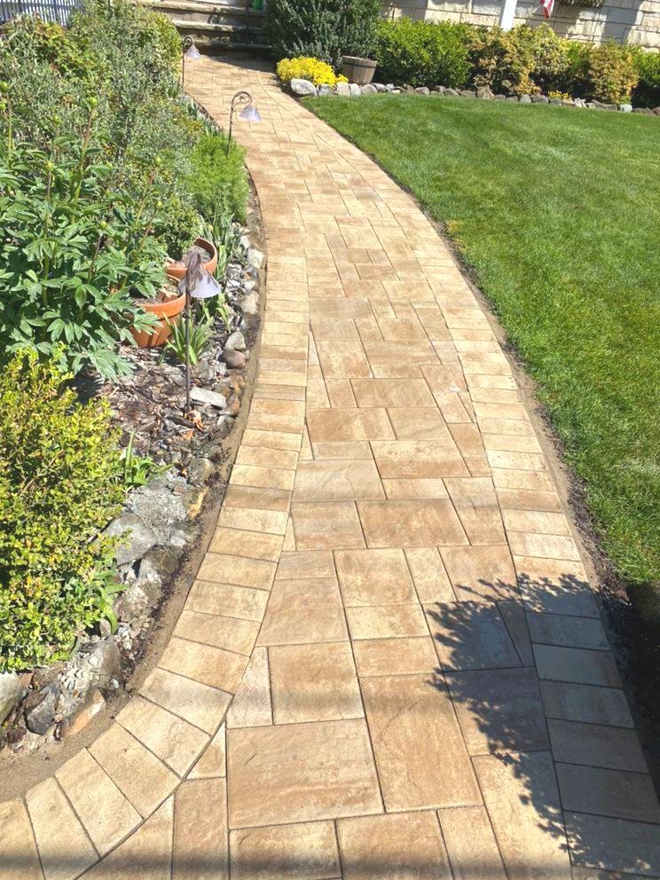 Pavers leading to home