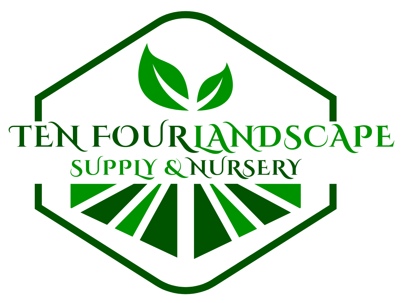 The logo for Ten Four Landscape Supply in Wrentham, MA