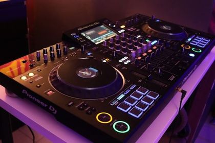 Professional DJ controller setup for Calgary events