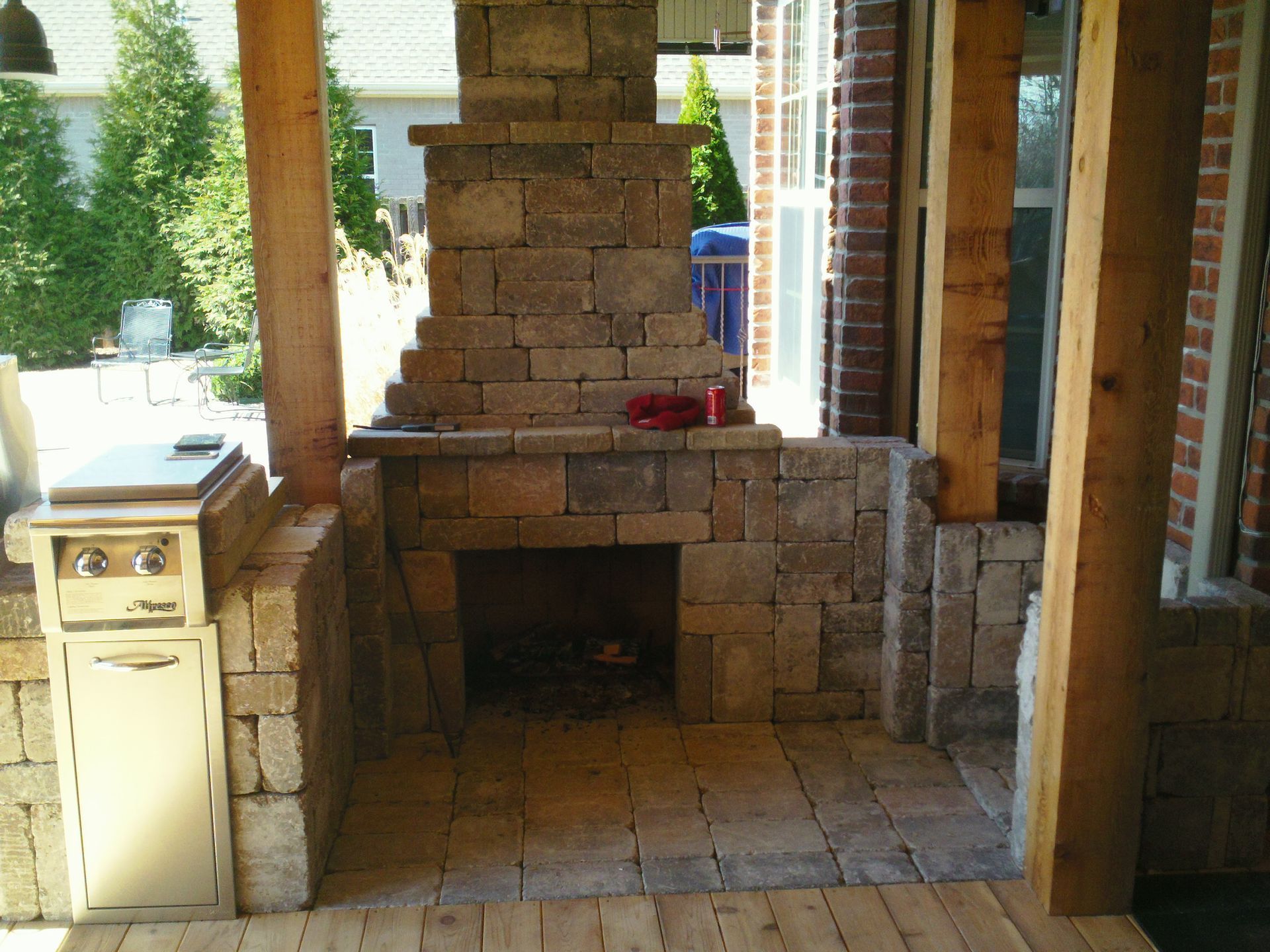 fireplace installation