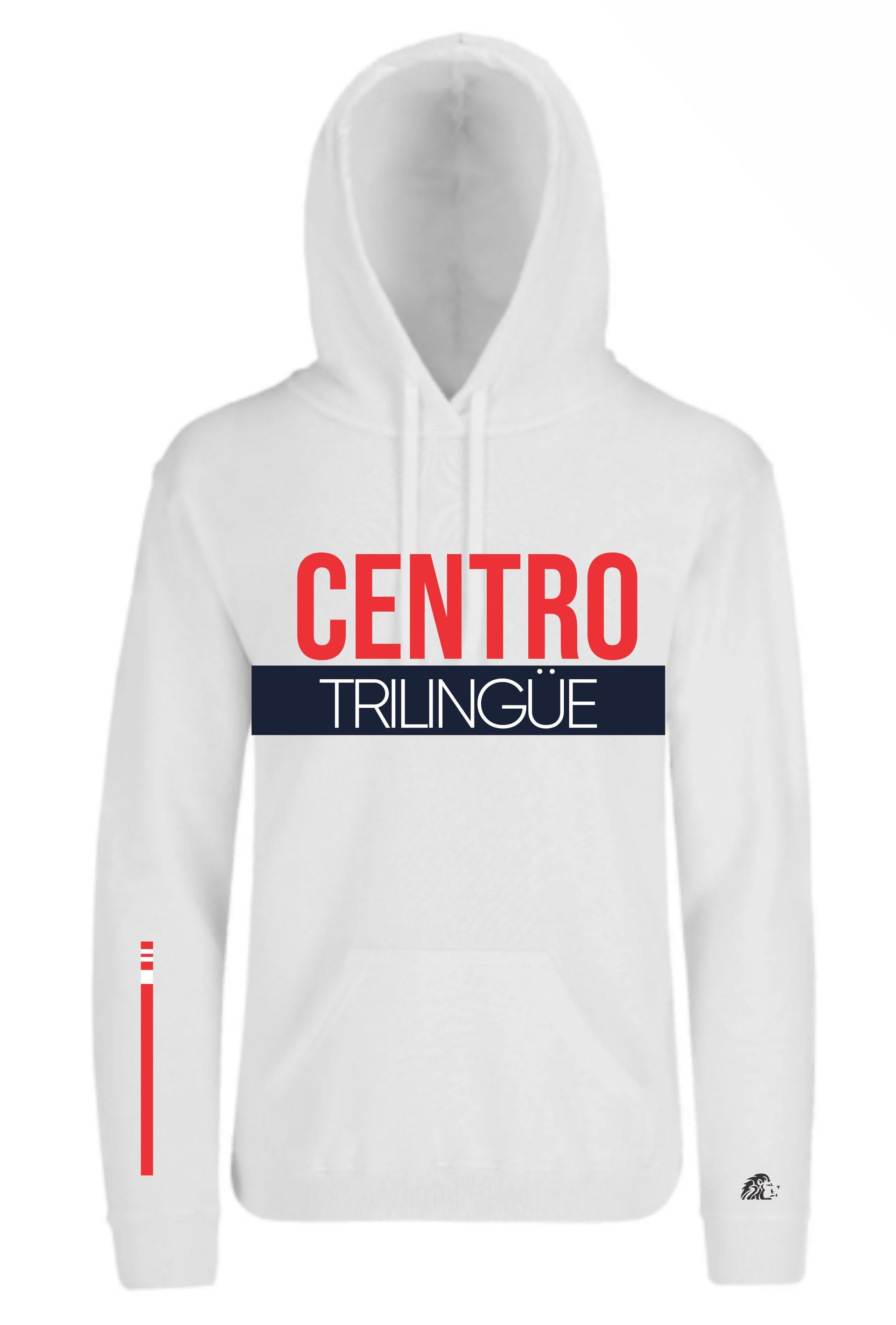 Sudadera alternativa  CUT blanca, unisex