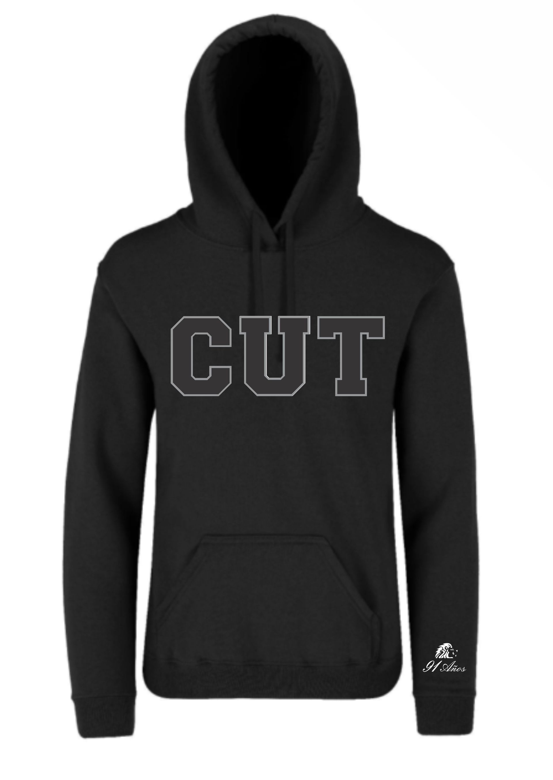 Sudadera clásica 91 años  CUT negro, unisex
