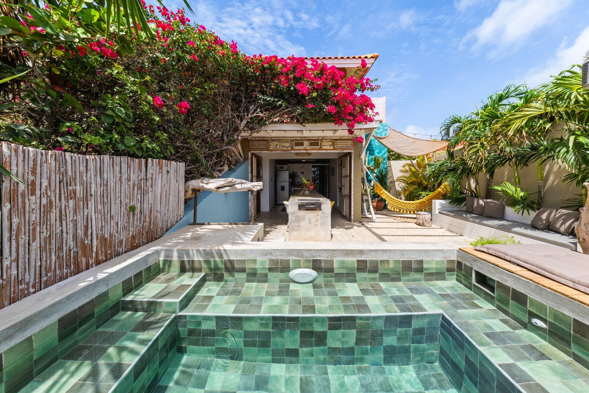 View of the small pool and outdoor area