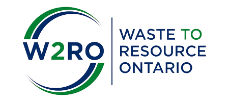 W2RO logo with green and blue circular lines and “Waste to Resource Ontario” text