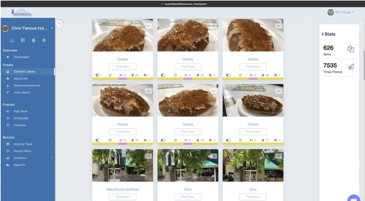 Launch Social Cloud Content Management
