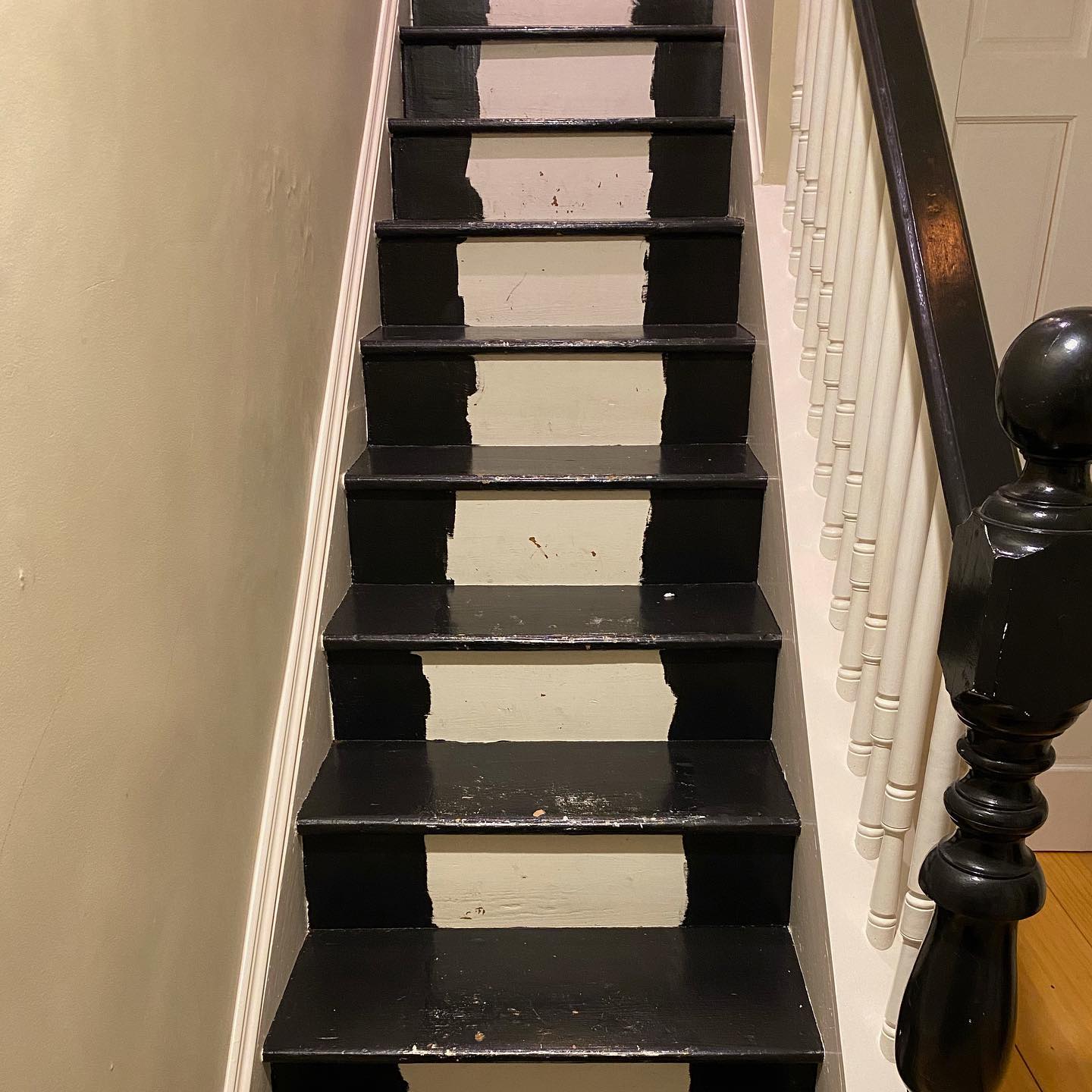 Before image of a stair — Hopewell Junction, NY — Genco Floor Coverings, Inc