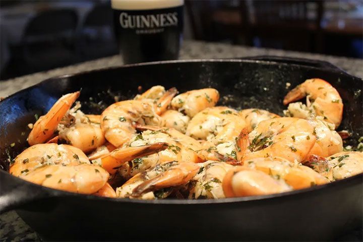 Shrimp with Shells and Herbed Butter